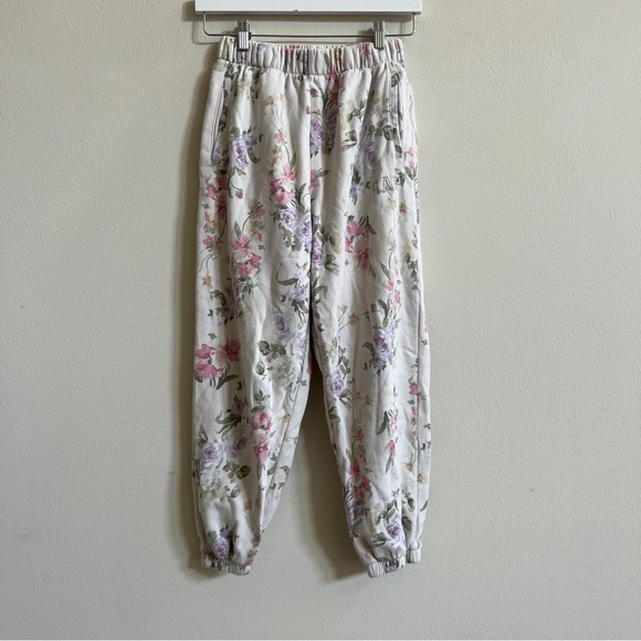 Gap × LoveShackFancy Kids Floral Logo Joggers Small - Picture 2 of 4